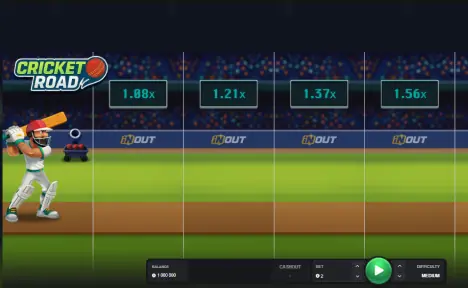 Screenshot start game Cricket Road