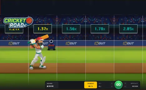 Screenshot play game Cricket Road