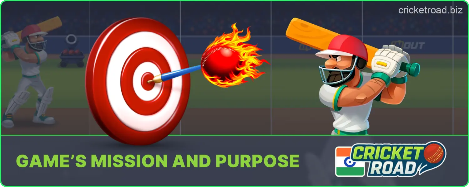 Main objectives behind Cricket Road gameplay