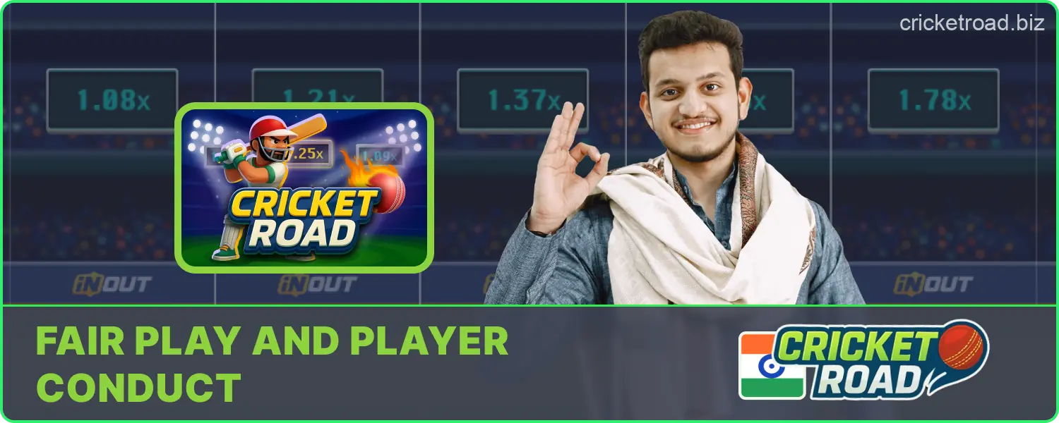 Expected behavior standards in Cricket Road