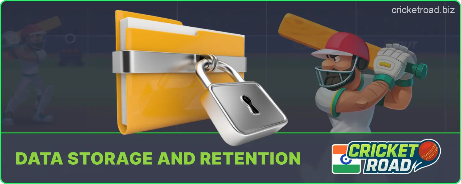 How Cricket Road stores user information